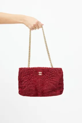 2000 Red & Gold Fur Bag