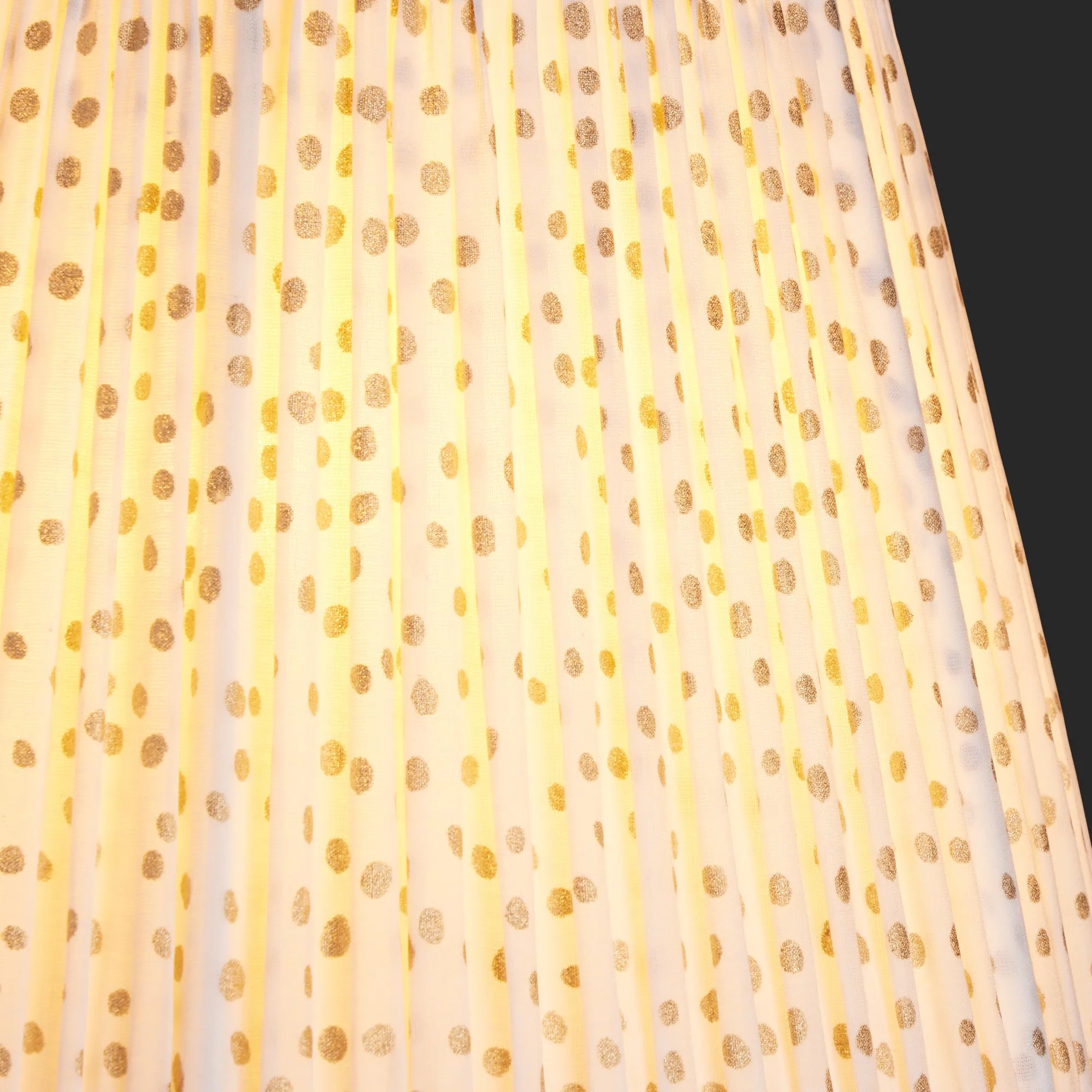 25cm empire shade in gold dotty