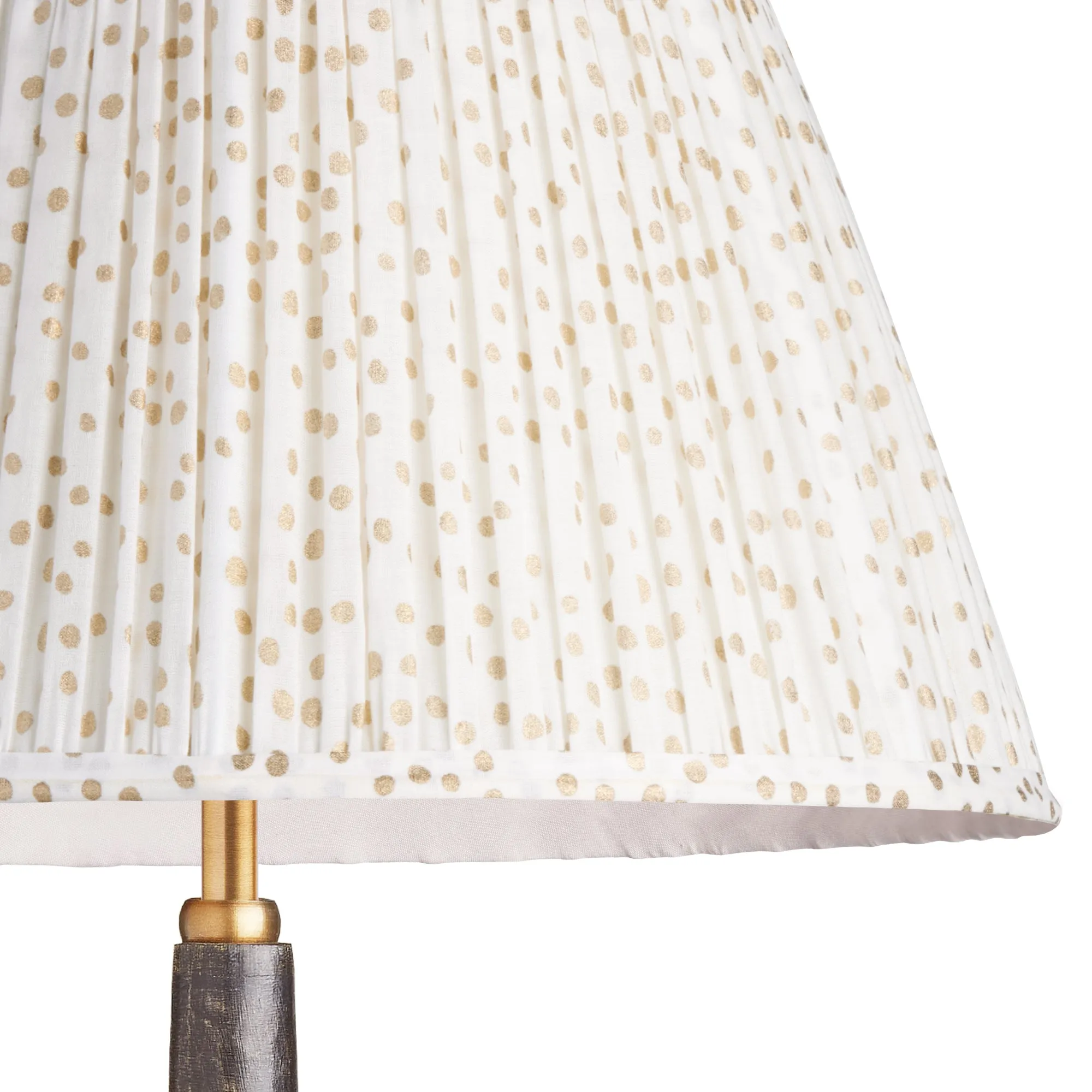 25cm empire shade in gold dotty