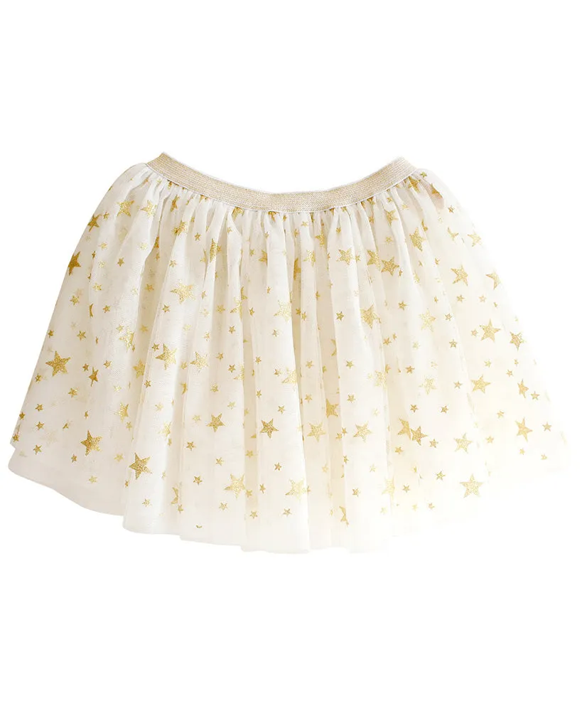 Alimrose Tutu Skirt - Blush Gold Star - One Size (3-6 )