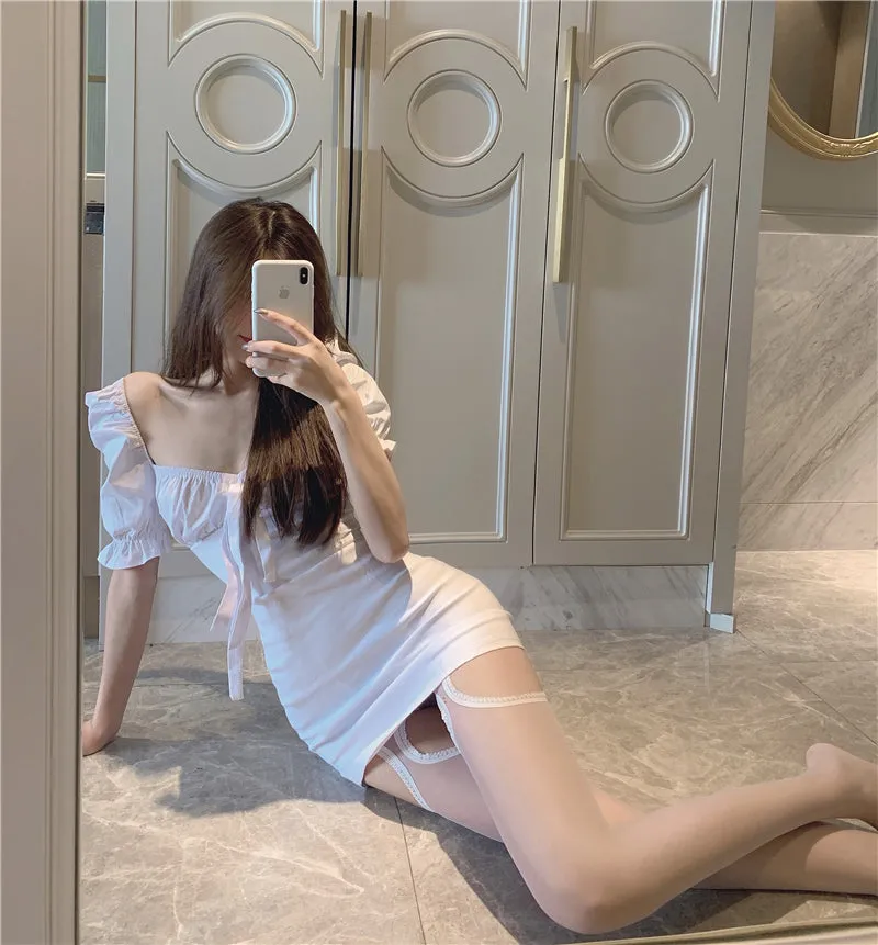 Annie Garter See Through Tights