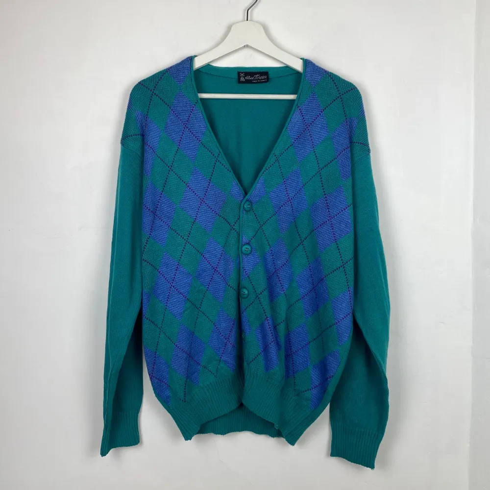 Argyle Cardigan - MEDIUM