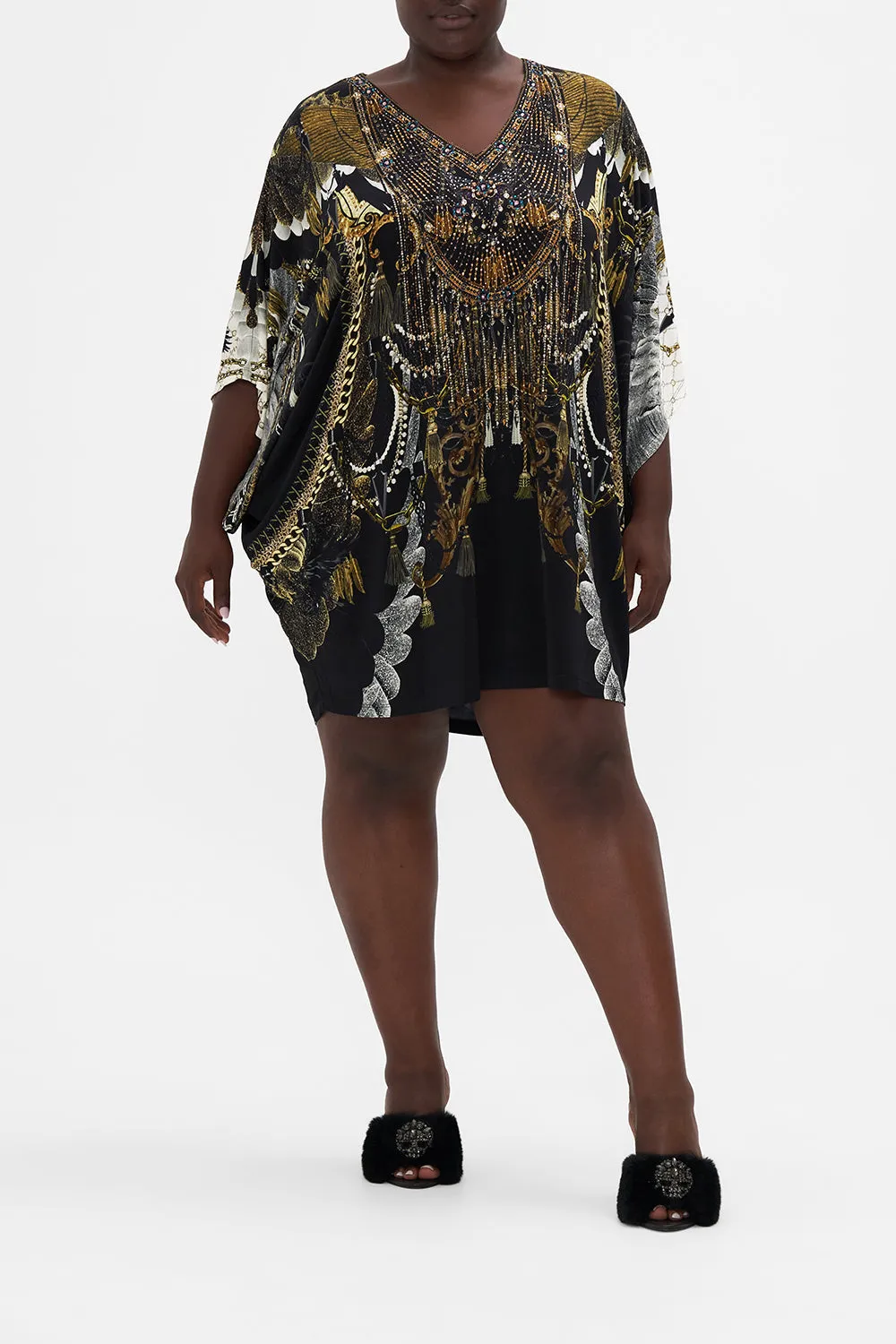 BAT SLEEVE DRESS RAVIN RAVEN
