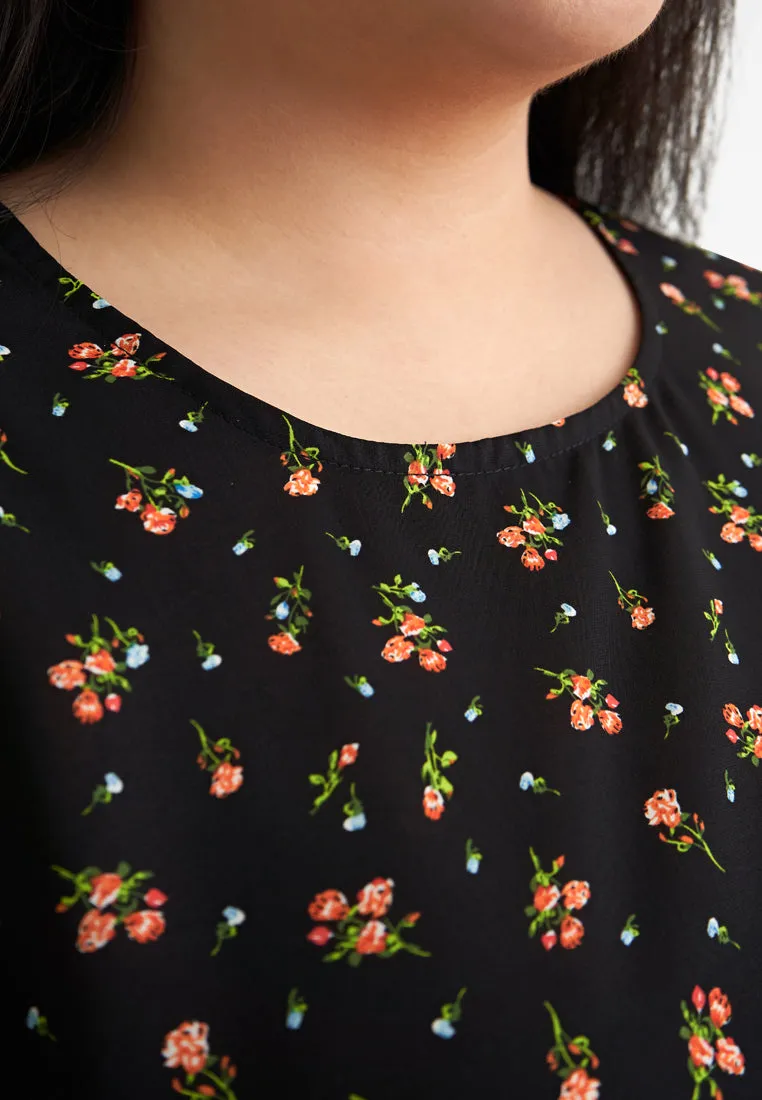 Blake Bell Sleeve Printed Blouse