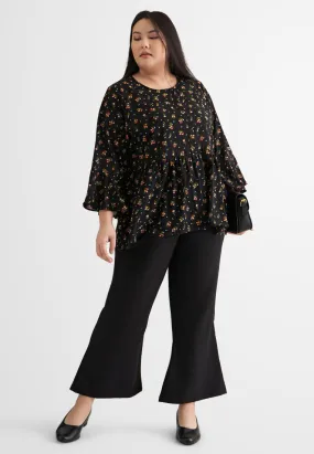Blake Bell Sleeve Printed Blouse
