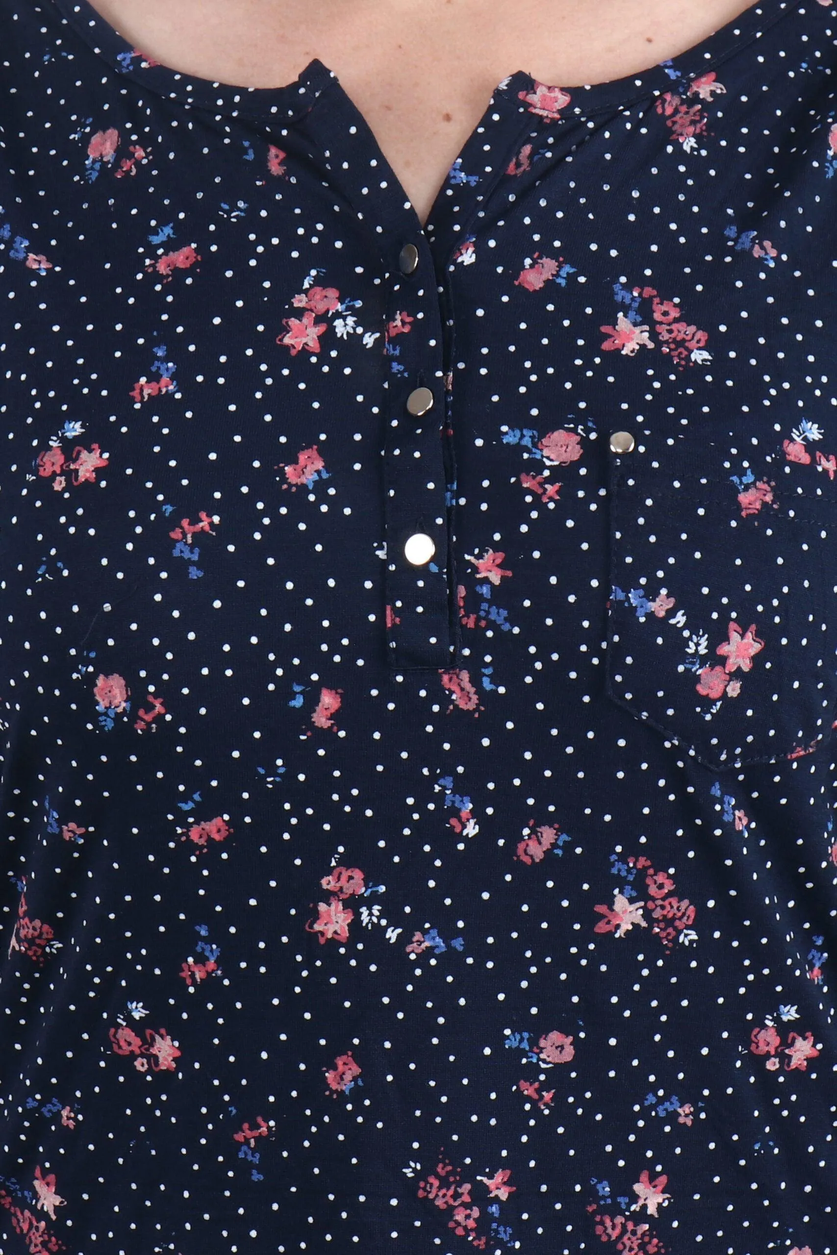 Blue Garden Printed Top