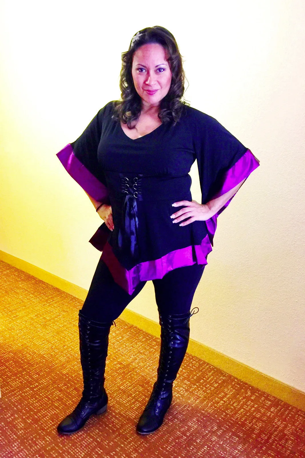 Buccaneer Pirate Costume with Treasure Top, Black