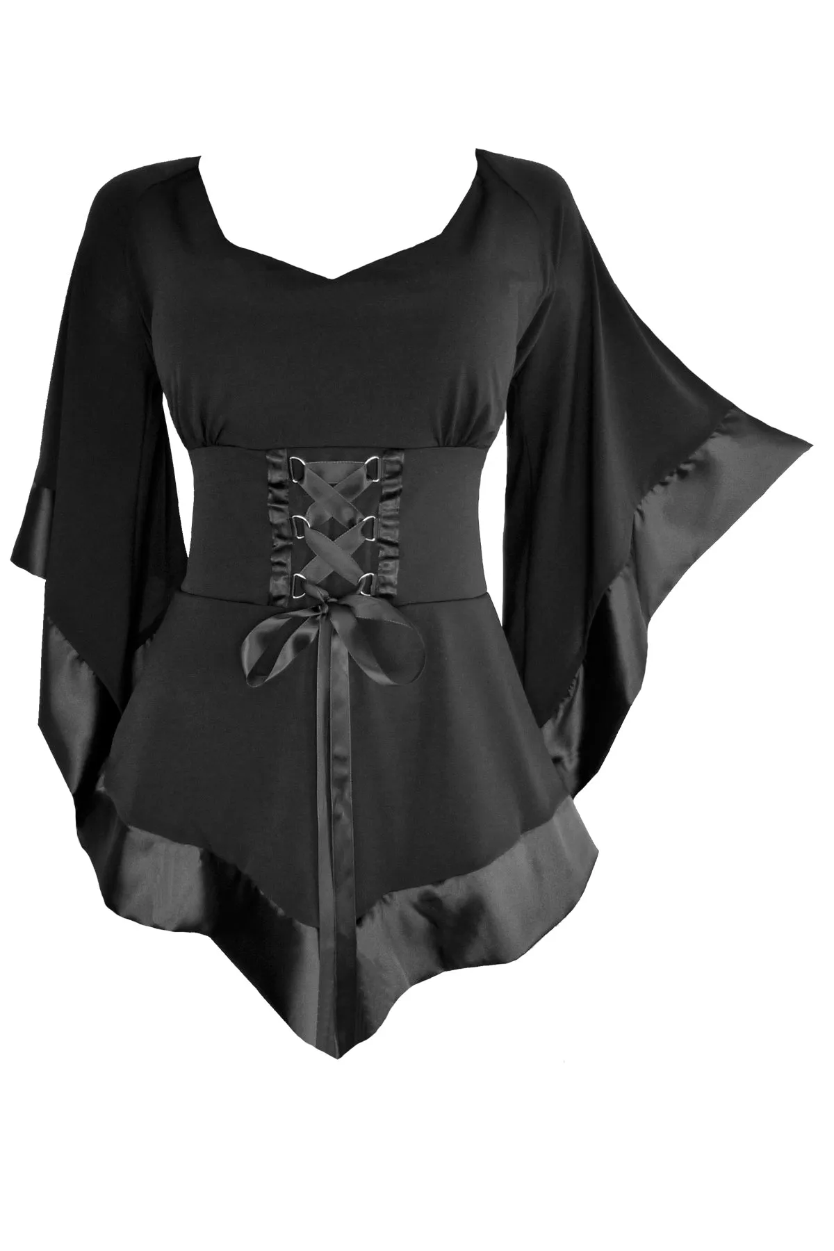 Buccaneer Pirate Costume with Treasure Top, Black
