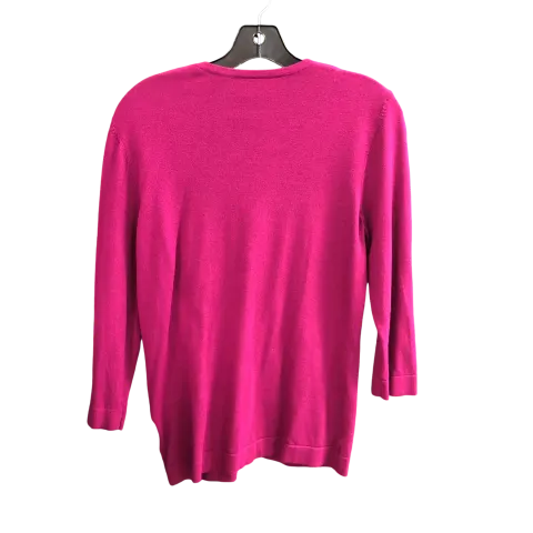 Cardigan By Ann Taylor In Purple, Size: M