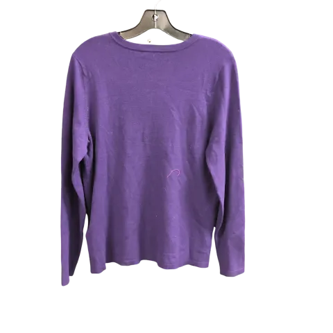 Cardigan By Chicos In Purple, Size: M