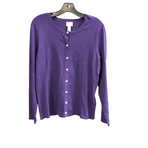 Cardigan By Chicos In Purple, Size: M
