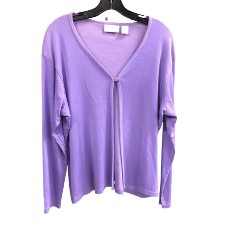 Cardigan By Christy And Jill In Purple, Size: L