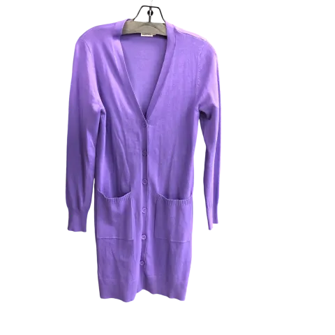 Cardigan By Cmc In Purple, Size: M