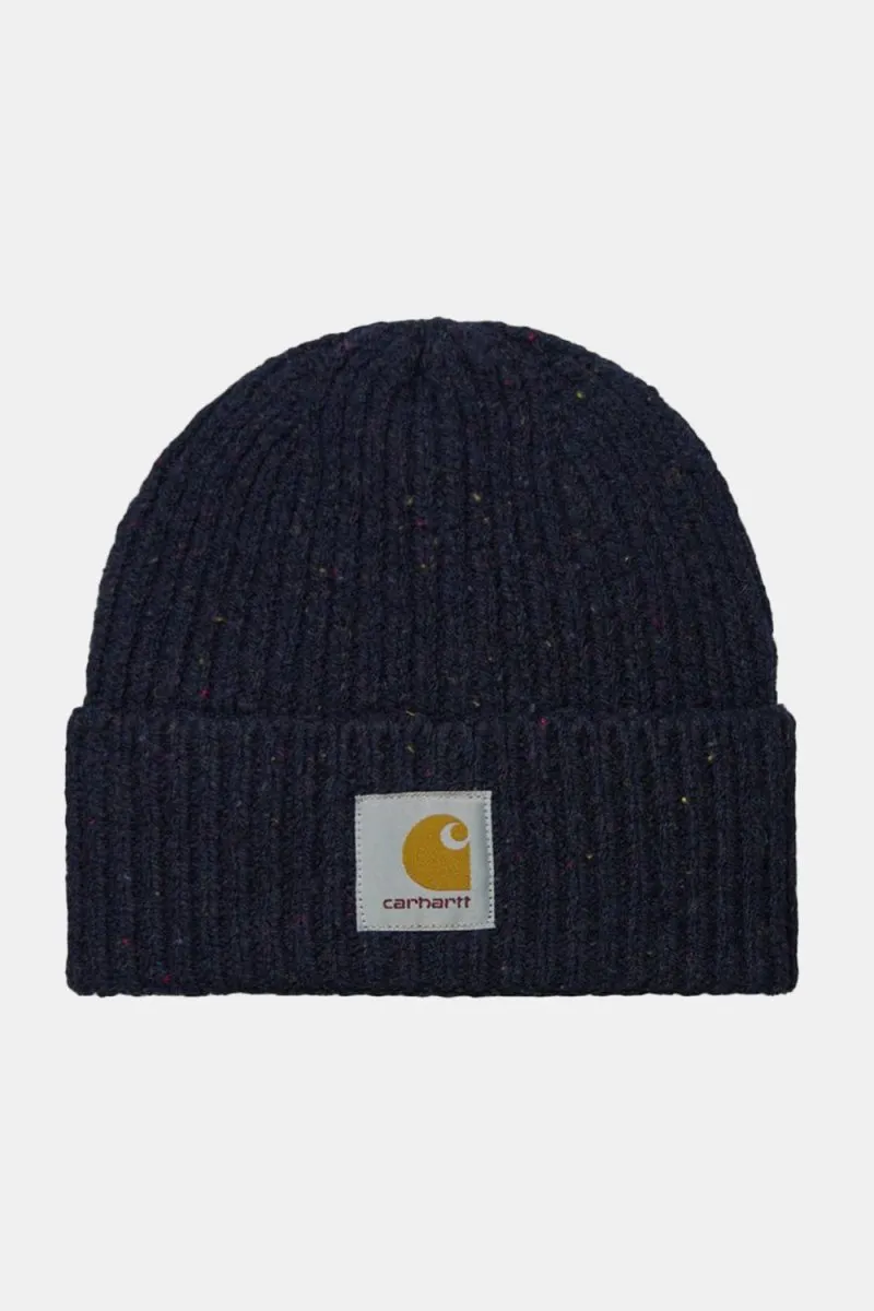 Carhartt WIP Anglistic Beanie (Speckled Dark Navy Heather)