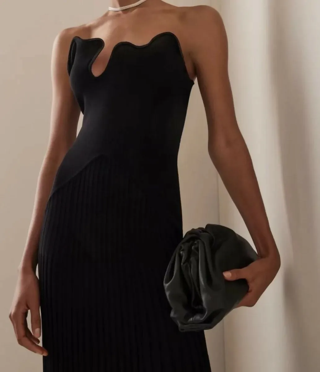 Christopher Esber Sculptured Pleated Rib Dress