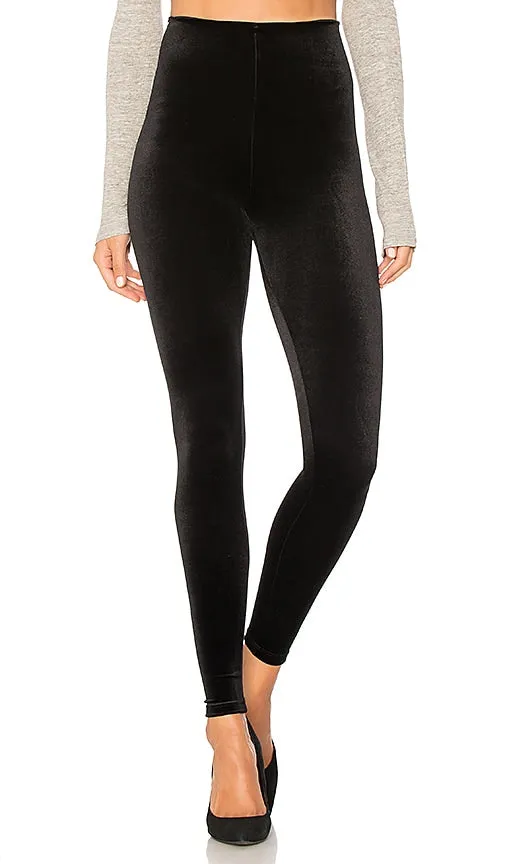 Commando Perfect Control Velvet Legging in Black