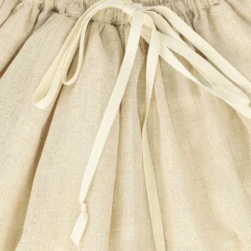 COSMOSOPHIE GOLD SHIMMER TIE SKIRT
