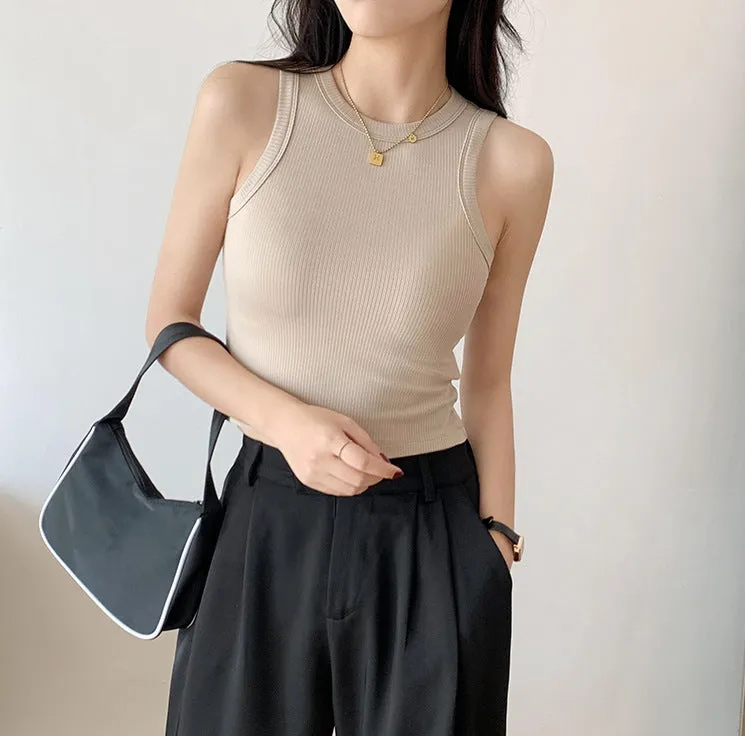 Cropped Tank Top (ready stock in XL/ 4 colours)