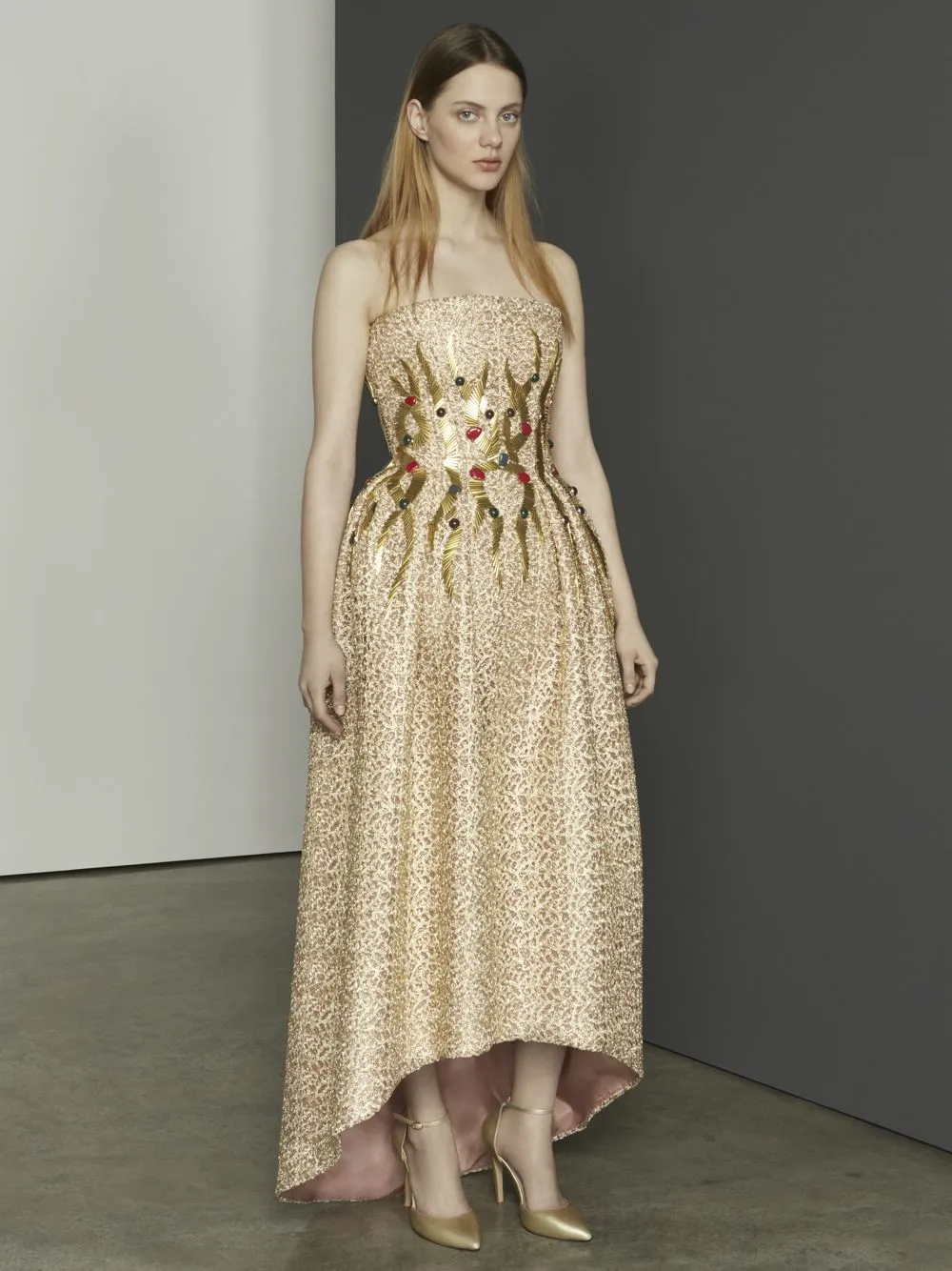 Embellished Mullet Gown