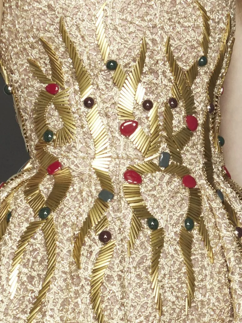 Embellished Mullet Gown