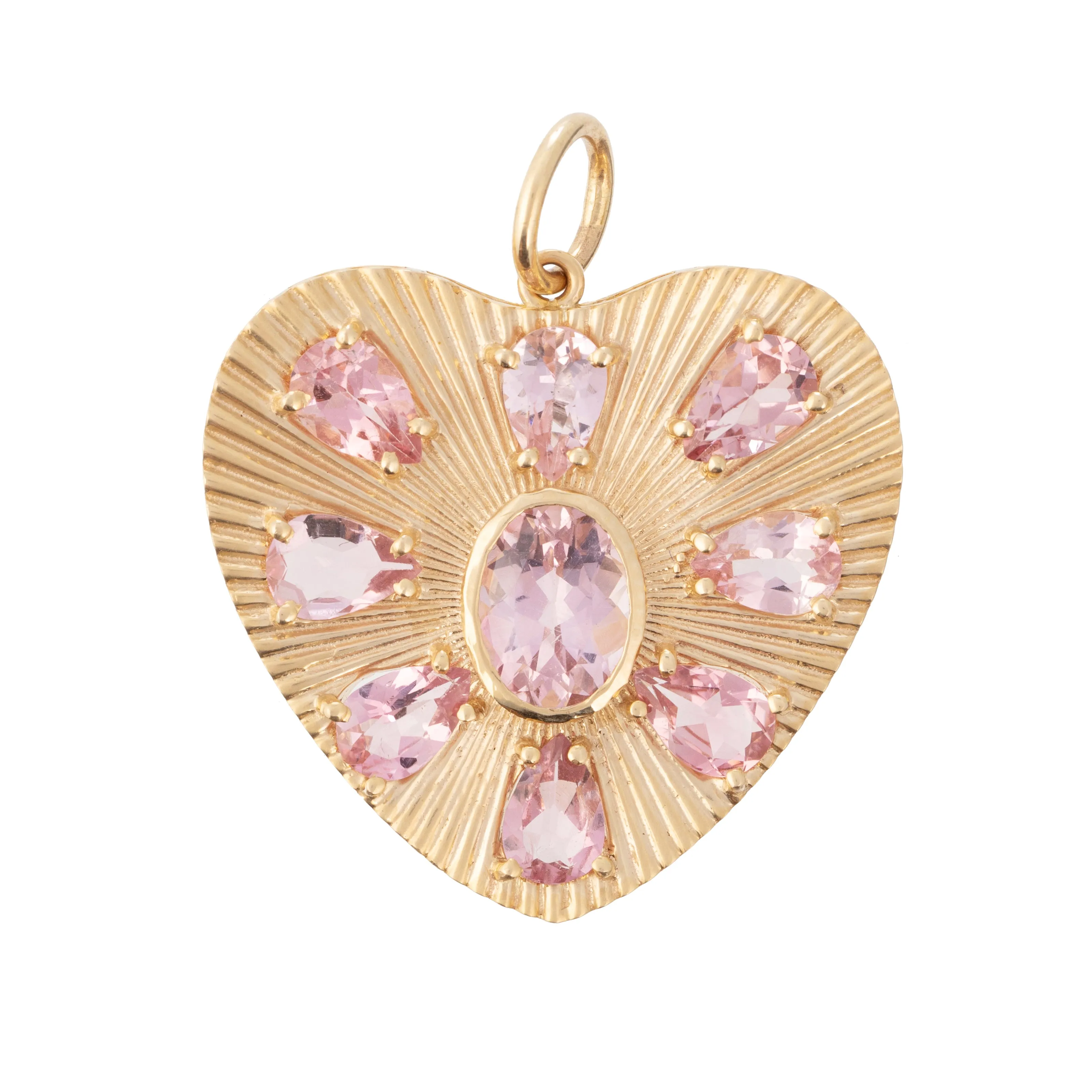 Enchantment Heart Charm with Pink Tourmaline