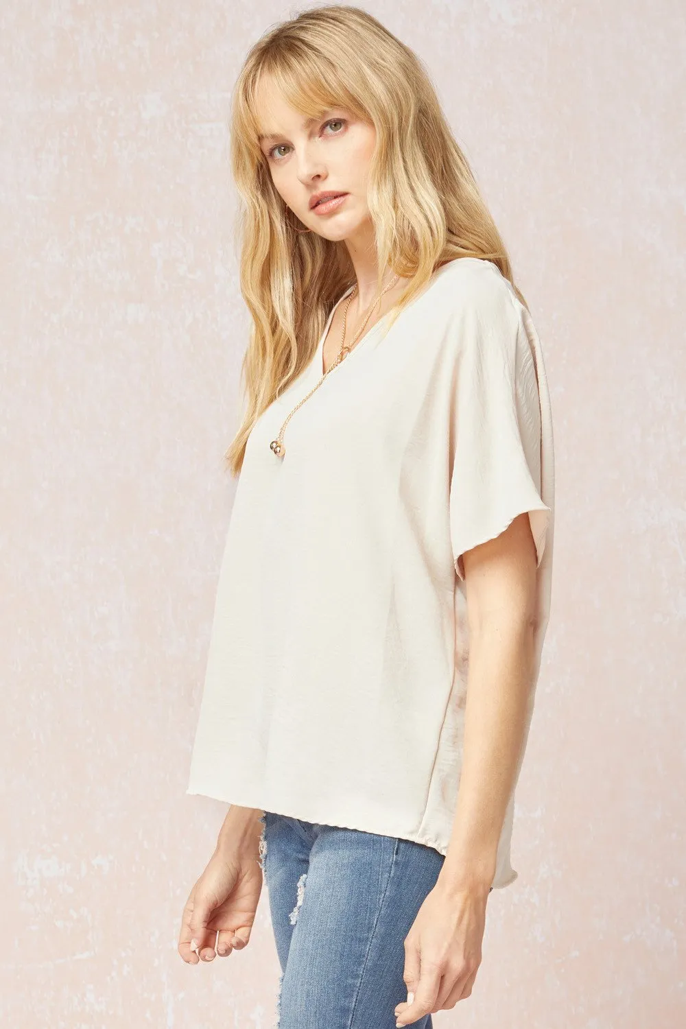Entro V Neck Basic Top