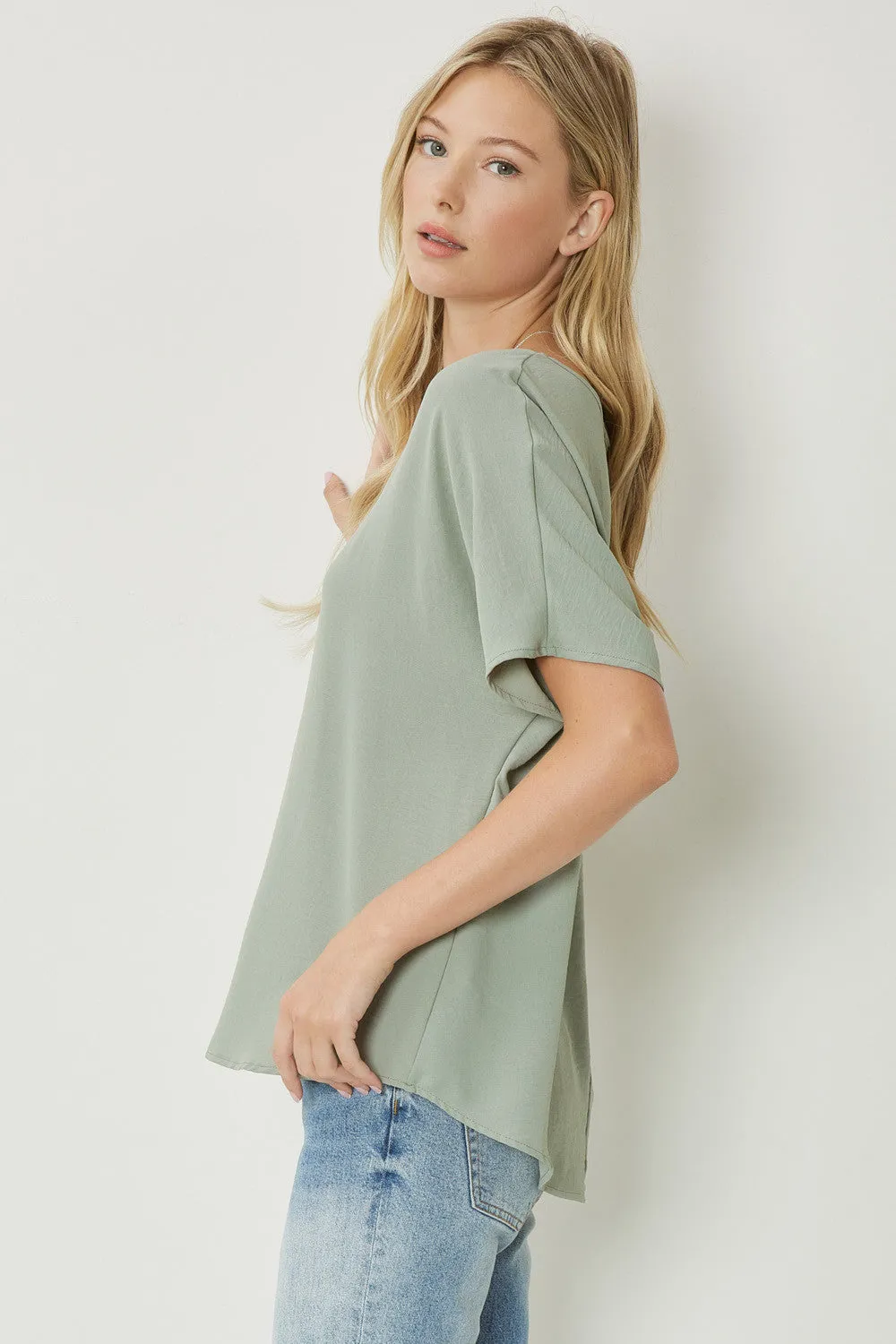 Entro V Neck Basic Top