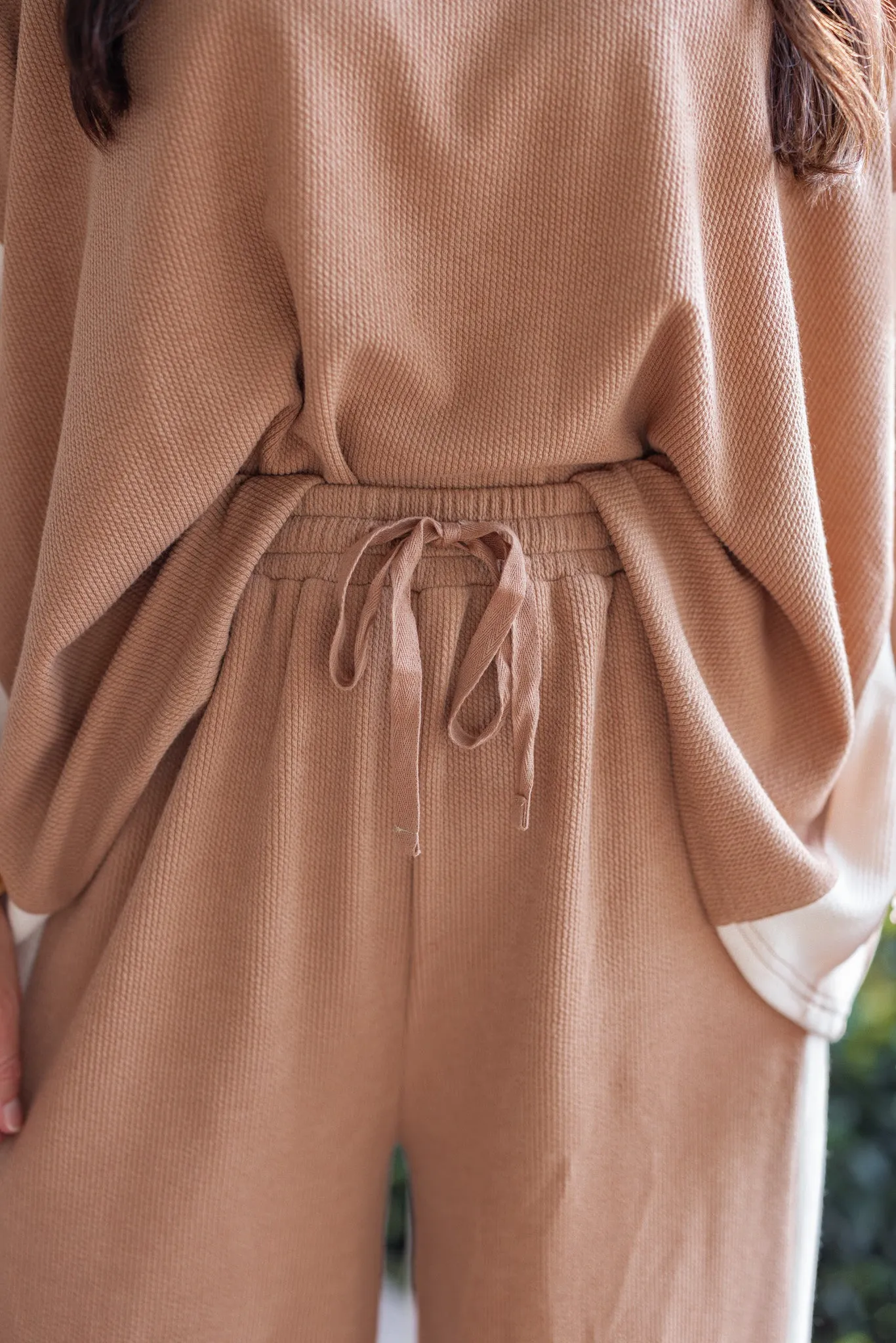 Everyday Trends Caramel Textured Pants