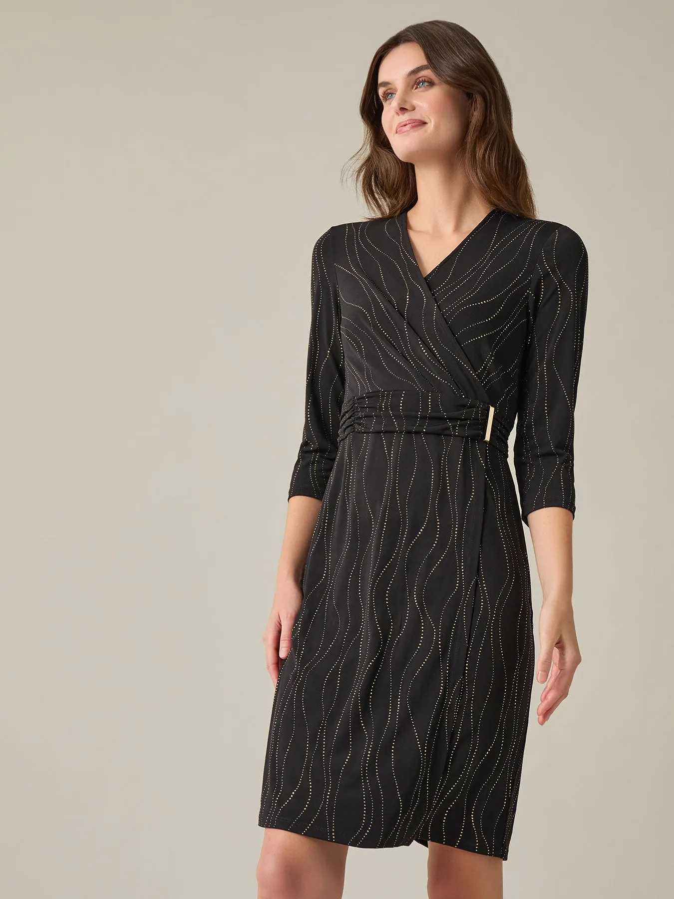 Faux Wrap Dress, Everyday Knit