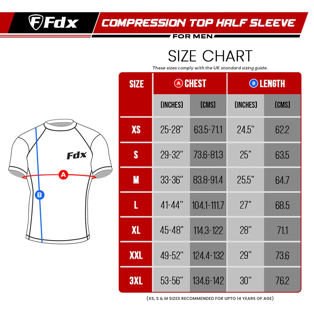 Fdx Cosmic Navy Blue Men's & Boy's Short Sleeve Base Layer Gym Shirt