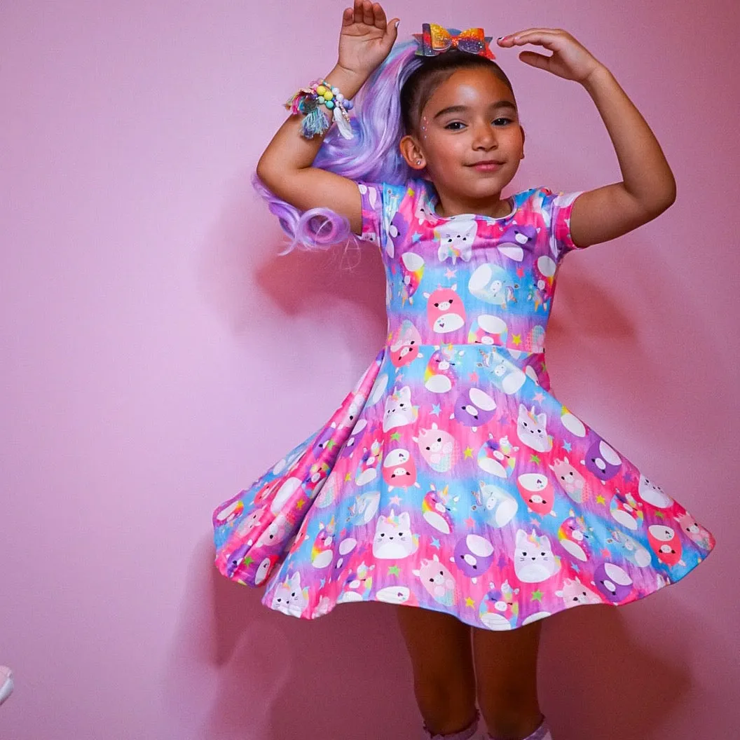 Fluffy Friends Twirl Dress