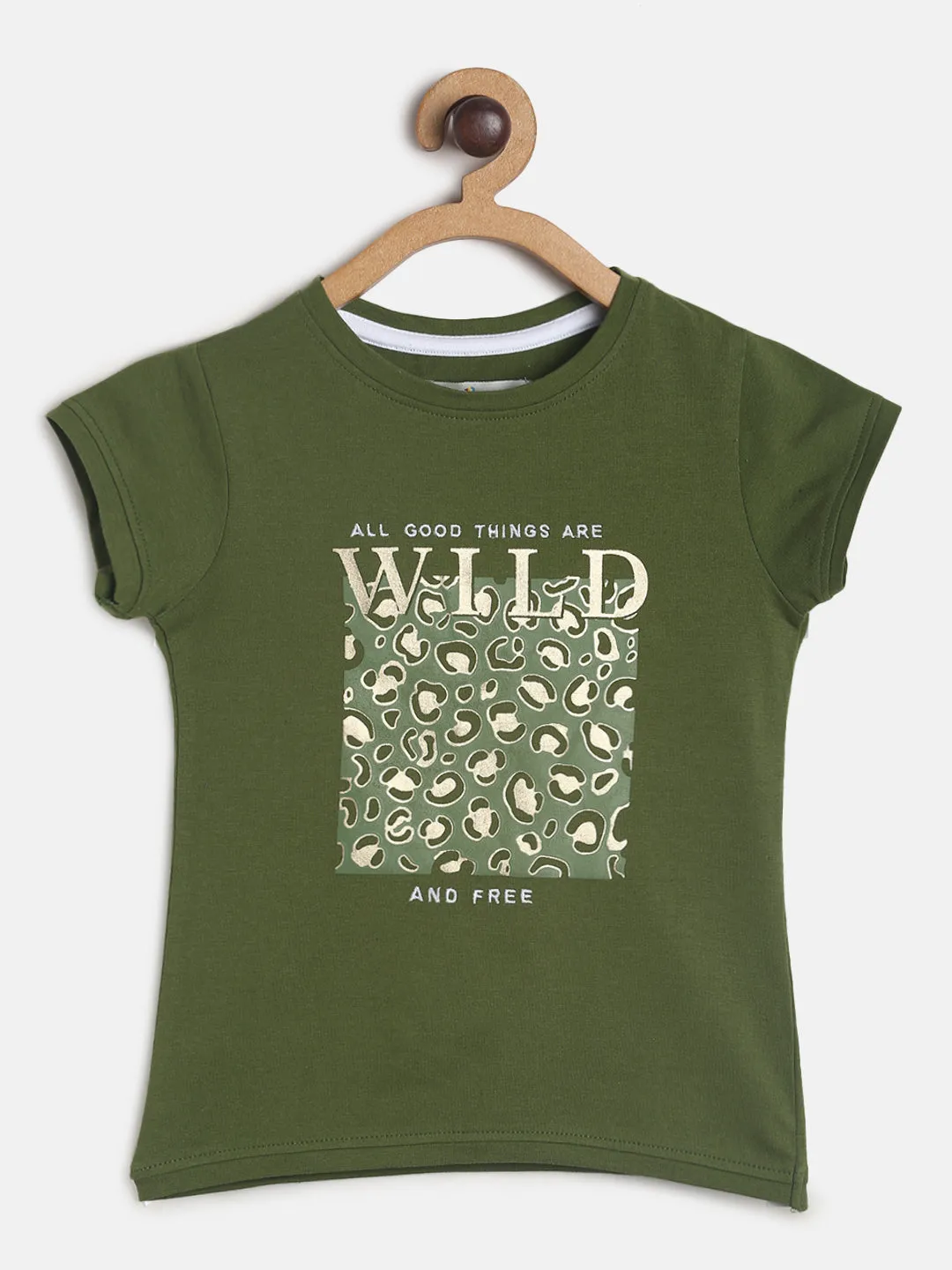 Girls Olive Top