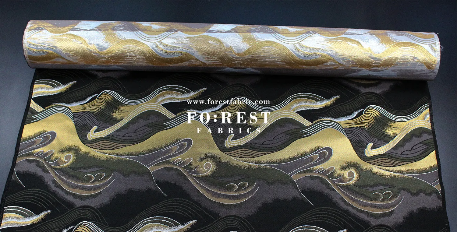 Gold Brocade - cloud fabric