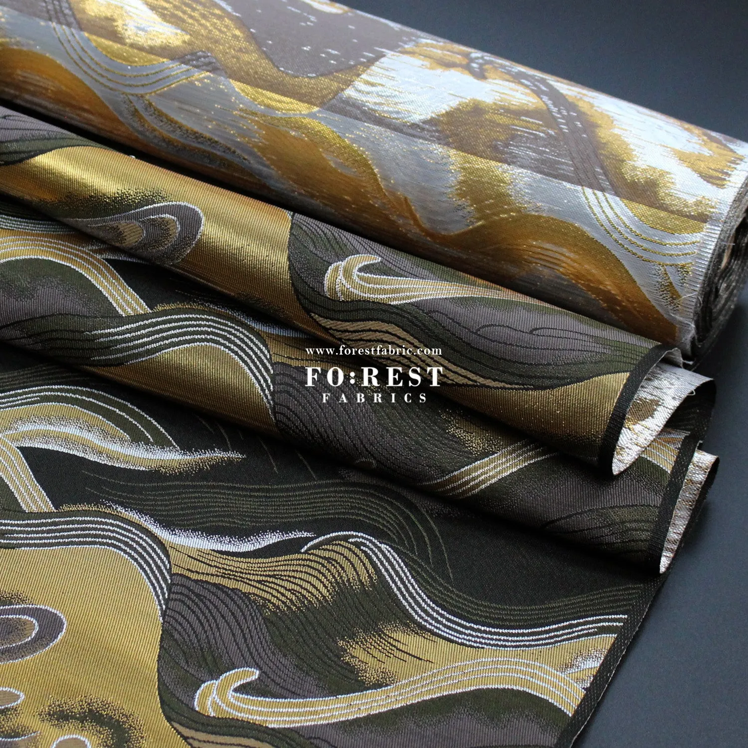 Gold Brocade - cloud fabric