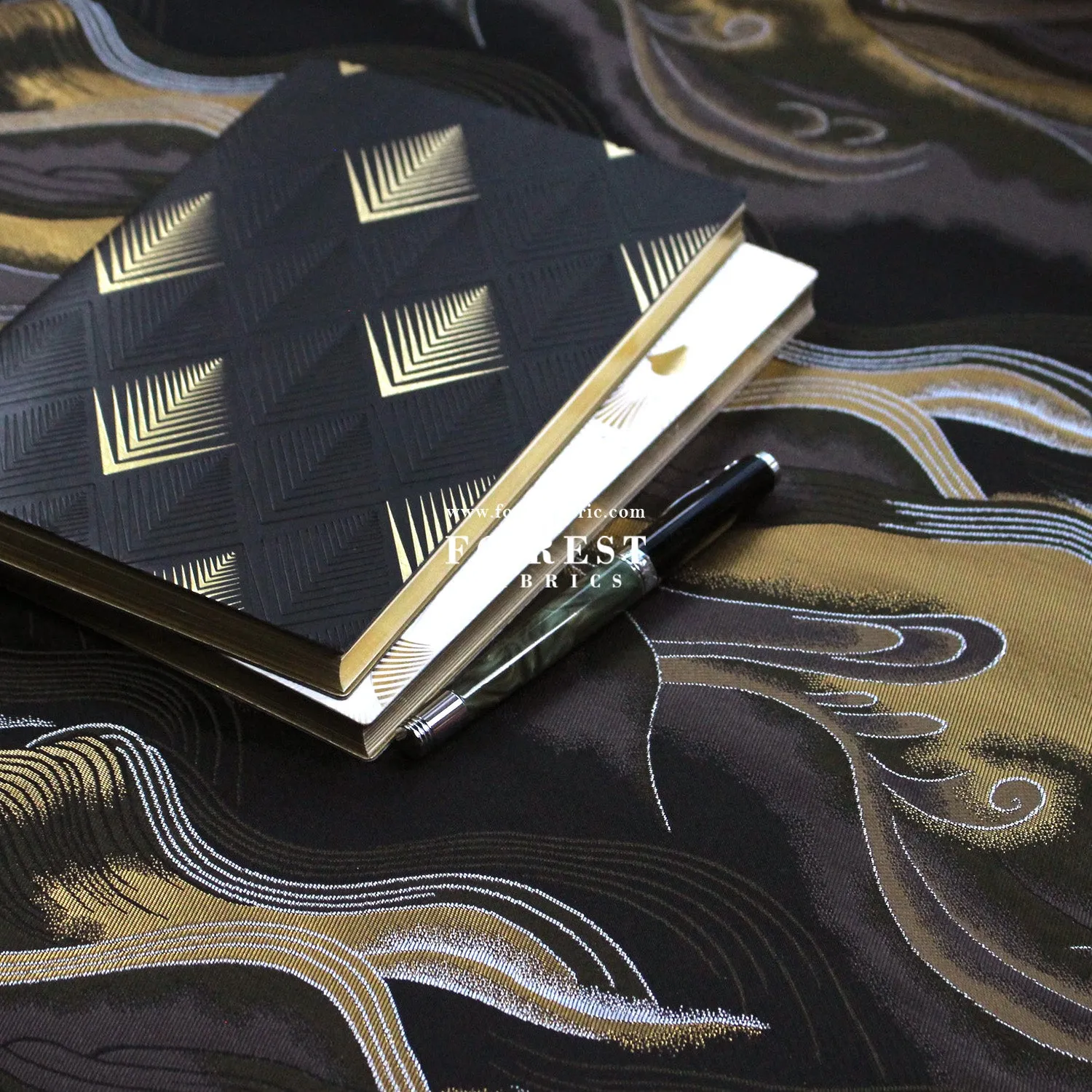 Gold Brocade - cloud fabric