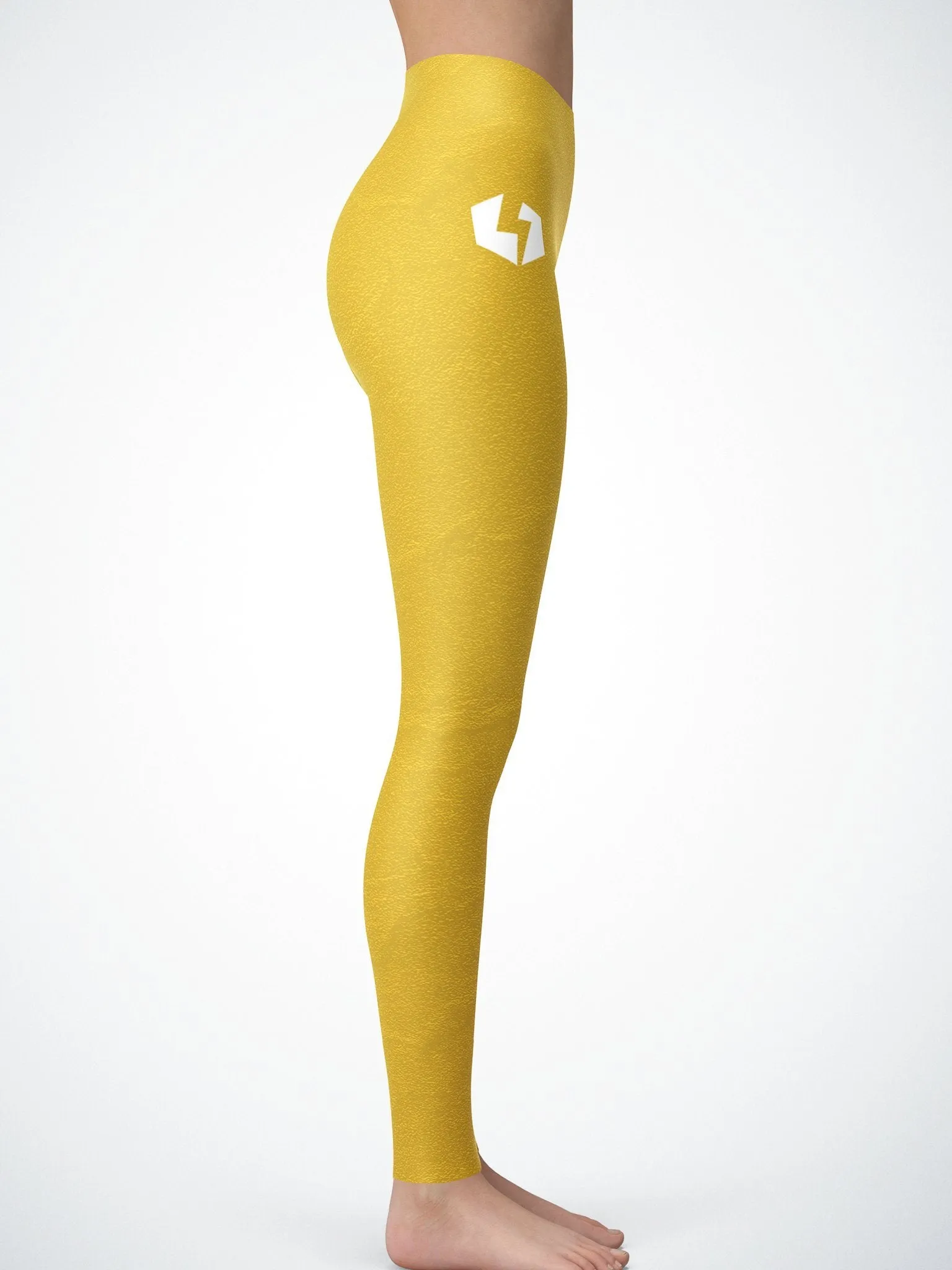 Gold Crushed Velvet Tights