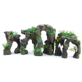 Greystone Arch With Plants