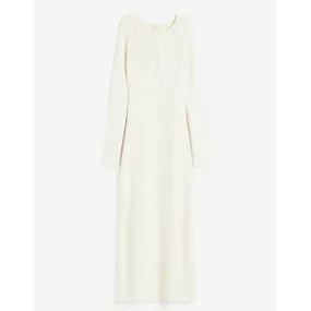 H&M Pointelle-knit dress, cream