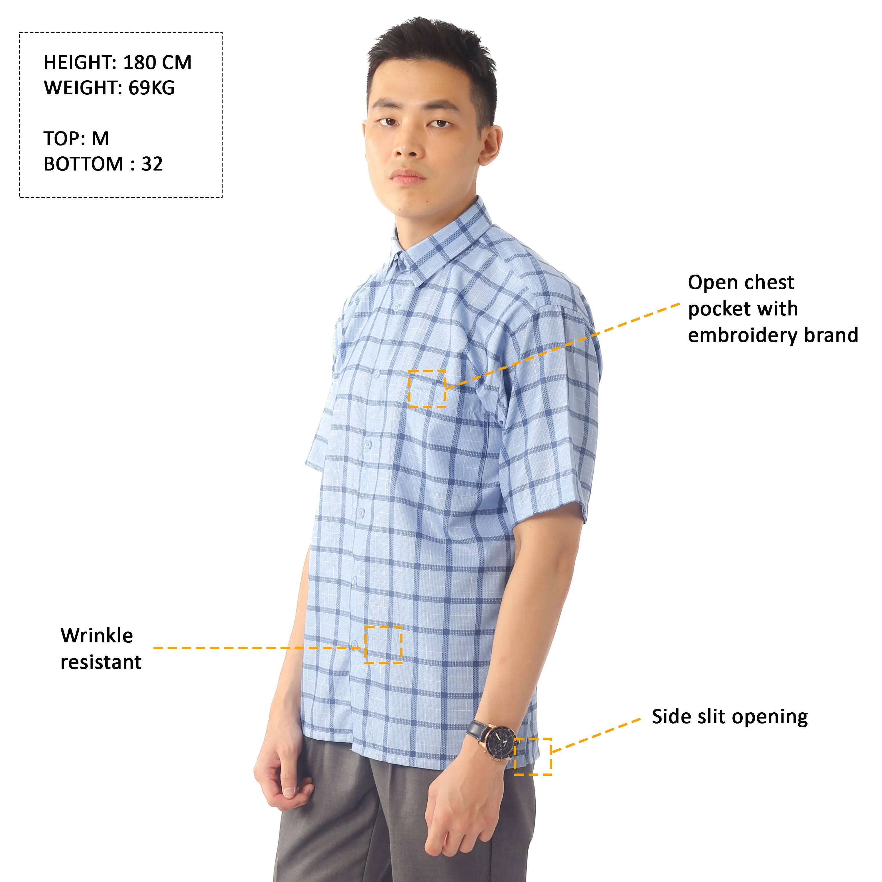 IDEXER SHORT SLEEVE SHIRT [REGULAR FIT] ID0303/ID0304