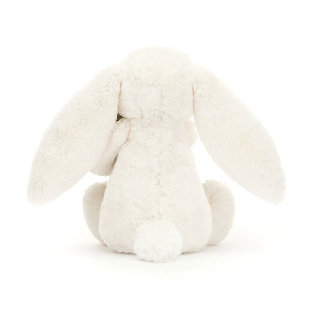 Jellycat Soft Toy Bashful Bunny With Christmas Tree