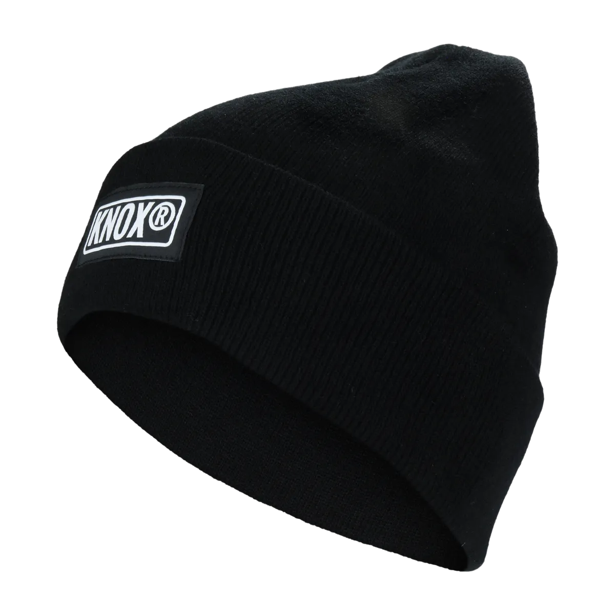 Knox Knit Cuffed Black Beanie