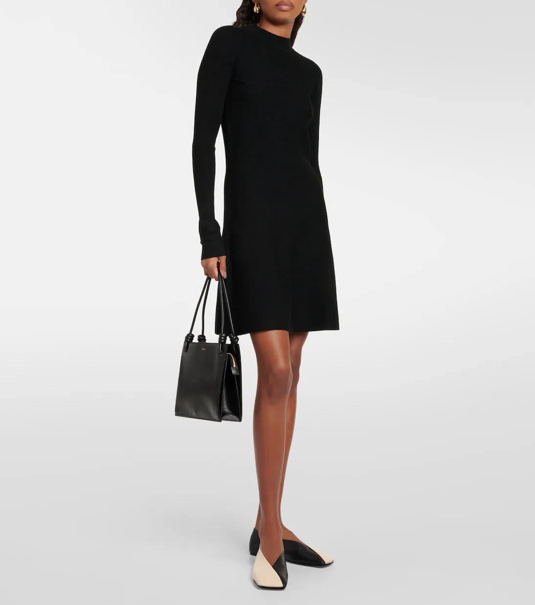 Leisure mini dress in pireo knit Max Mara, black