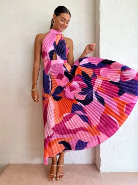 Lidee Renaissance Gown in Capri Print Pink