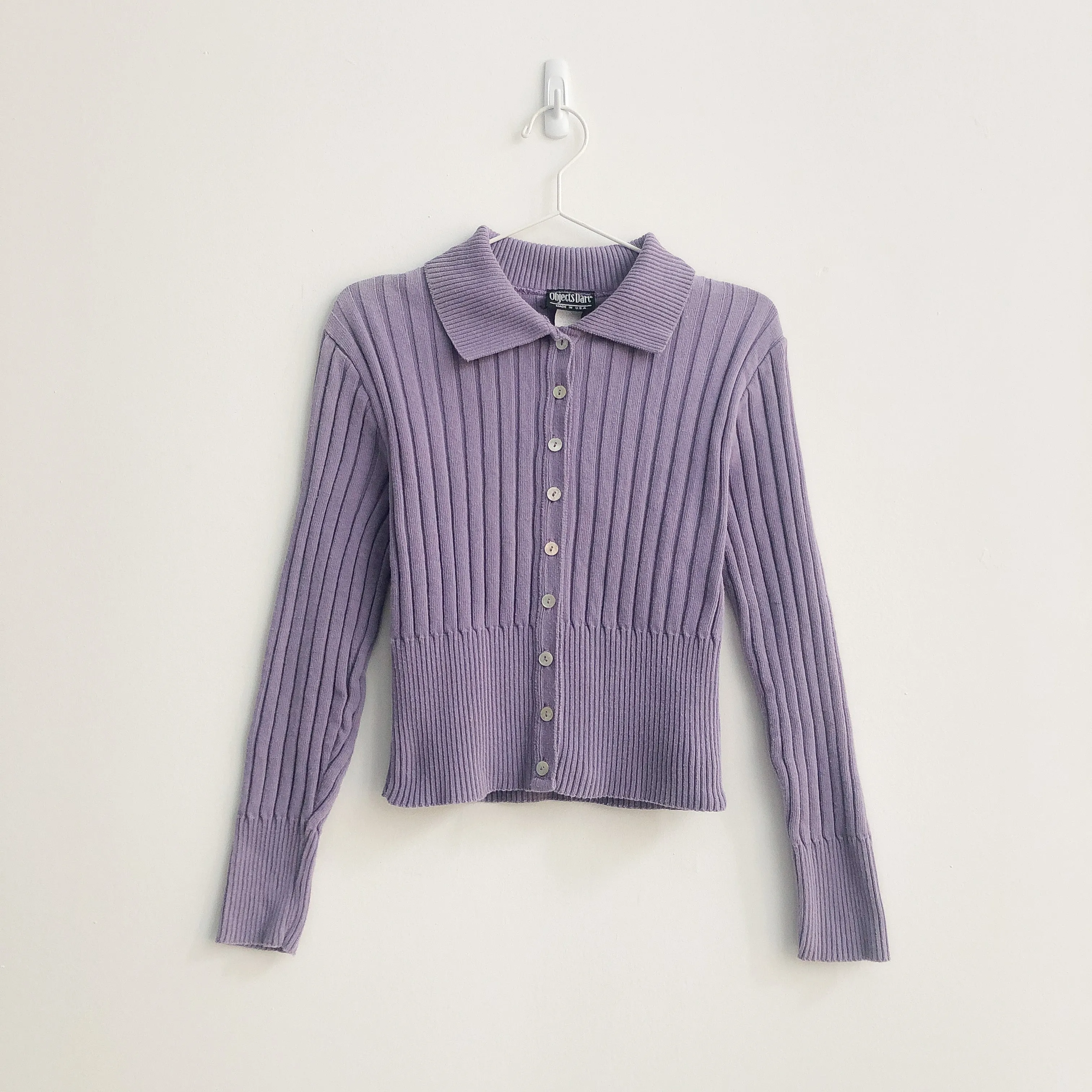 Lilac Collared Cardigan