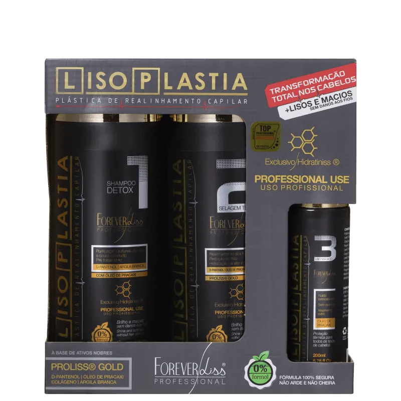 Lissplastia Professional Hair Realignment Kit 3 Steps