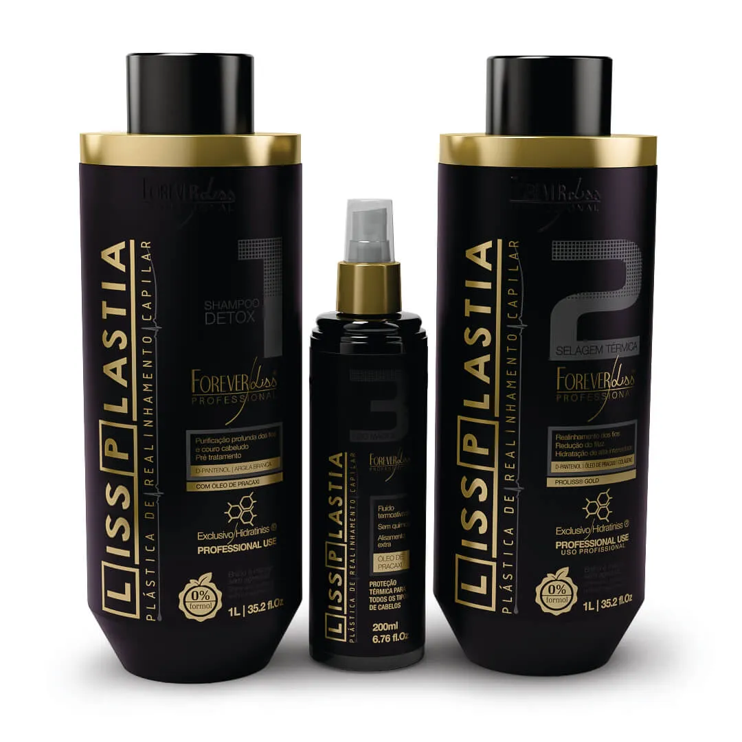 Lissplastia Professional Hair Realignment Kit 3 Steps