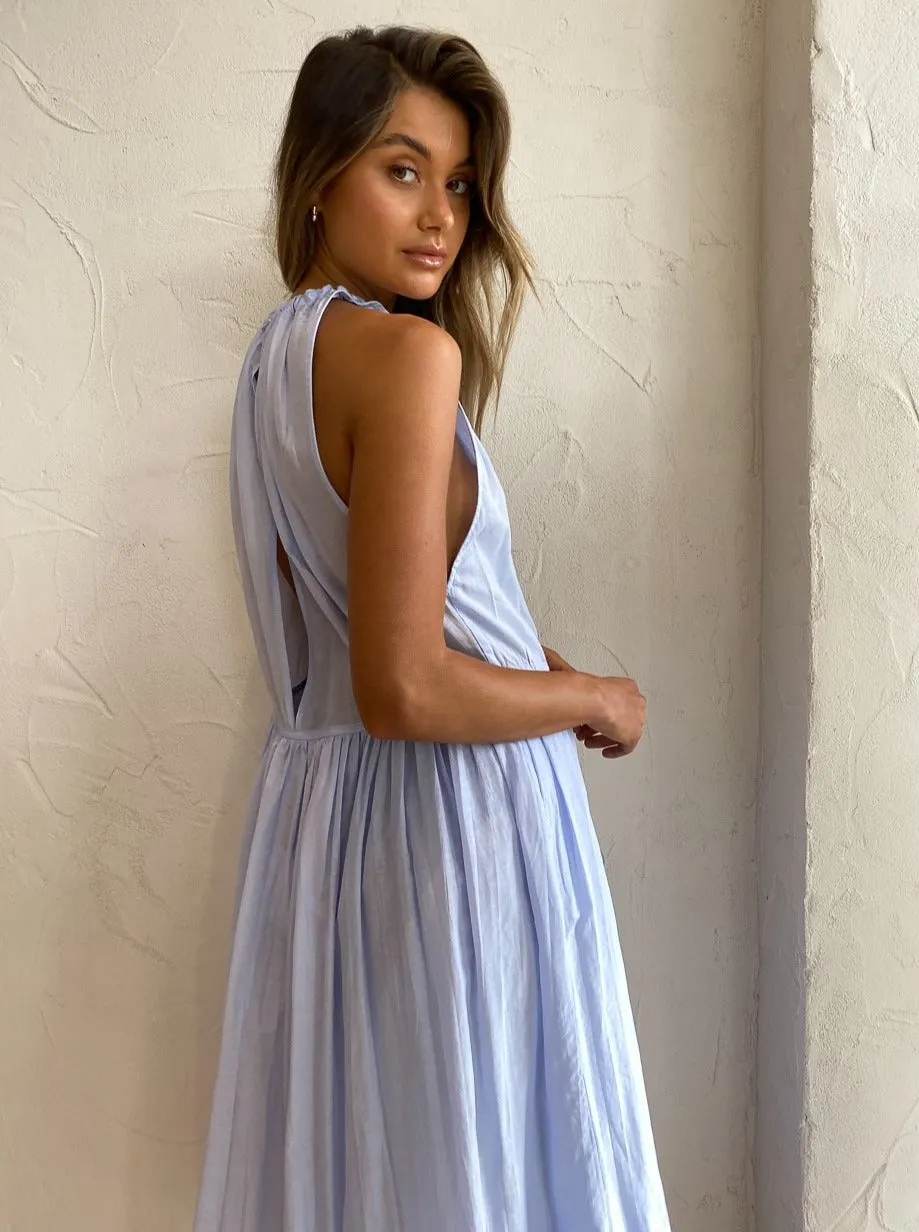 Magali Pascal Suzane Midi Dress in Hydrangea