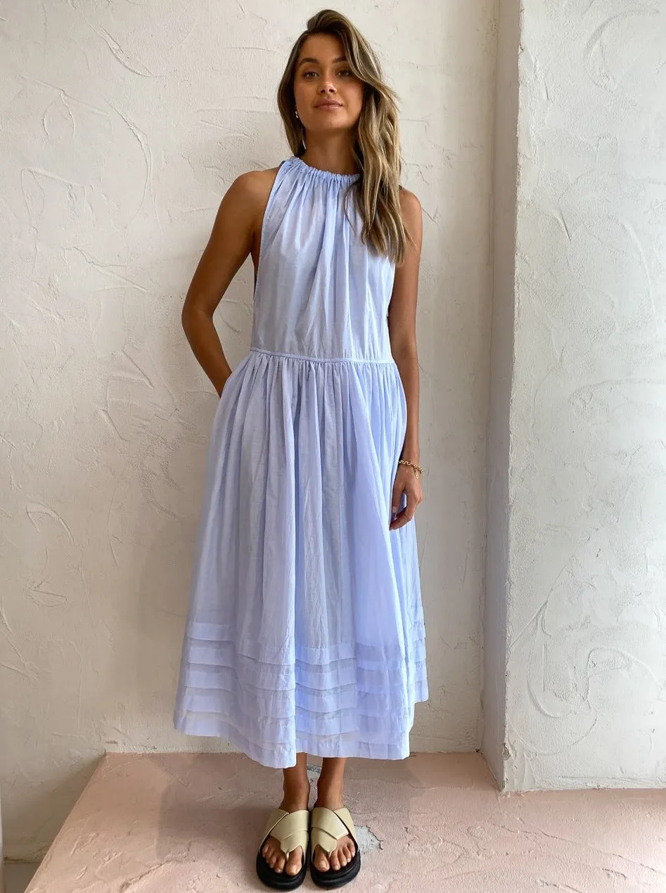 Magali Pascal Suzane Midi Dress in Hydrangea