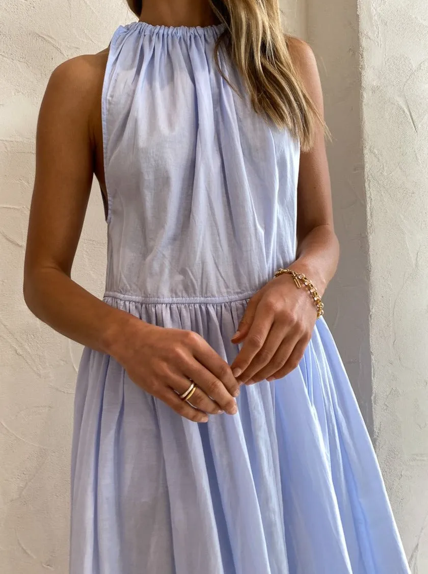 Magali Pascal Suzane Midi Dress in Hydrangea