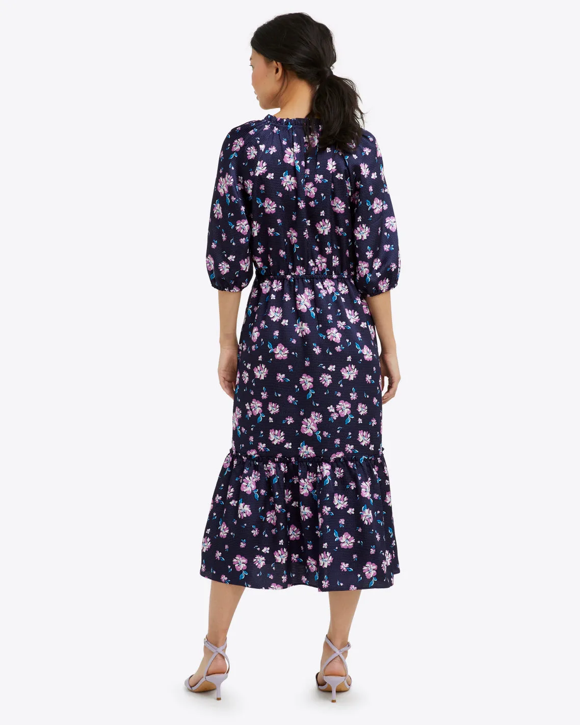 Martina Midi Dress in Zinnia